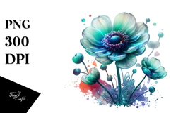Anemone, White PNG Product Image 1