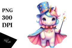 Colorful Baby Unicorn with Magician&#039;s Cape Product Image 3