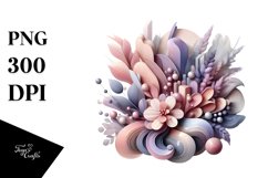 Abstract Pastel Wooden Glossy Lavender Clipart Product Image 1