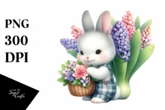 Detailed Whimsical Cute Baby Bunny | Clipart Product Image 3