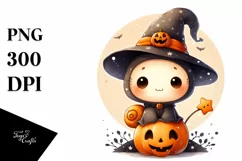 Cute Baby Snail Halloween PNG Product Image 1