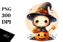 Cute Baby Snail Halloween PNG Product Image 1