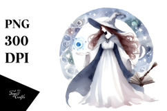 Simple Sorceress Watercolor PNG Product Image 1