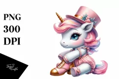 Colorful Baby Unicorn with Tap Dancer Shoes Product Image 3