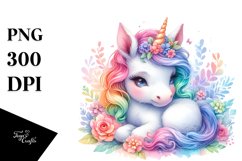 Colorful Pastel Unicorn | Clipart Product Image 3