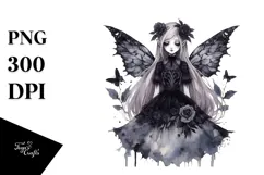 Washed Gothic Fairy, Transparent PNG Product Image 1