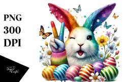 Easter Bunny Winking PNG Product Image 1