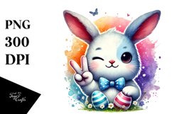 Easter Bunny Winking PNG Product Image 1