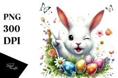 Easter Bunny Winking PNG Product Image 1