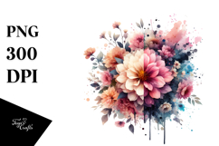 Flower V Painting, Transparent PNG Product Image 1