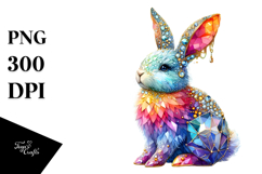 Colorful Bunny made of Diamonds Product Image 1