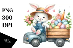 Happy Bunny with Sunglasses, Transparent PNG Product Image 1