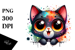 Funny Spooky Cat PNG Product Image 1