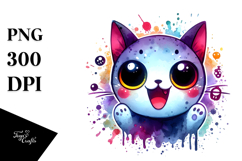 Funny Spooky Cat PNG Product Image 1