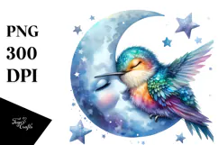 Vibrant Baby Hummingbird PNG Product Image 1