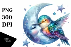 Vibrant Baby Hummingbird PNG Product Image 1