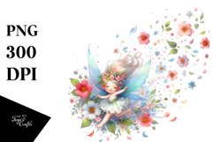 Tumbling Fairy Wind Flowers Clipart Product Image 3