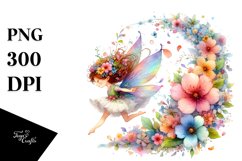 Tumbling Fairy Wind Flowers Clipart Product Image 3
