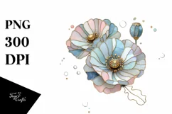 Poppy in Abstract Pastel PNG Product Image 3