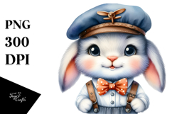 Charming Baby Bunny PNG Product Image 1