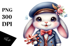 Charming Baby Bunny PNG Product Image 1