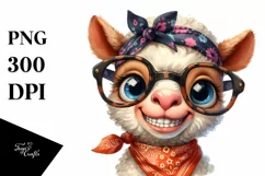 Funny Baby Horse Lamb PNG Product Image 1