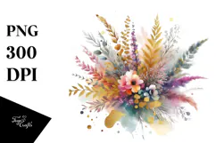 Colorful Bouquet with GOLD FOIL and Splash Product Image 1