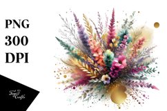 Colorful Bouquet with GOLD FOIL and Heather Product Image 1