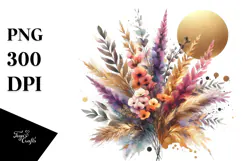 Colorful Bouquet with GOLD FOIL and Splash Product Image 1