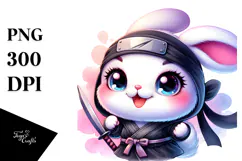 Smiling Baby Bunny, High-Res PNG Product Image 1