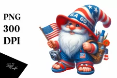 Detailed Gnome with Beach Wear | Sublimation | Clipart Product Image 1