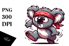 Silly Cartoon Koala PNG Product Image 1