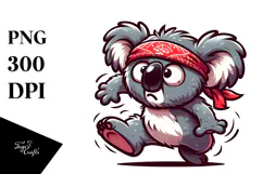 Silly Cartoon Koala PNG Product Image 1
