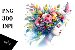 Vibrant Drawing of Fairy PNG Product Image 1