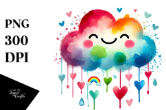 Colorful Digital Rainbow PNG Product Image 1