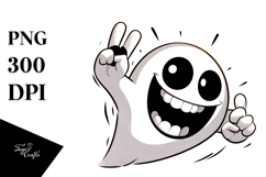 Funny Ghost Digital Painting PNG Product Image 1