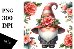 Vibrant GNOME with Begonia Frame PNG Product Image 1