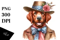 Watercolor Chesapeake Bay Retriever PNG Product Image 1