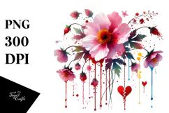 Sketchy Flower, Transparent PNG Product Image 1