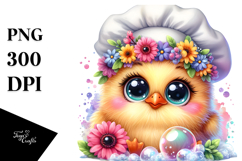 Baby Chicken Soap Bubble PNG Product Image 1