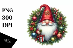 Detailed Christmas Gnome PNG Product Image 1