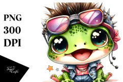 Baby Frog Punk Look PNG Product Image 1