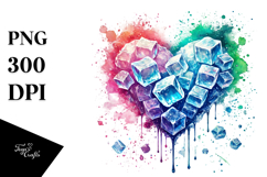 Heart Made of Ice PNG Product Image 1
