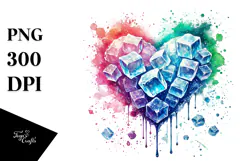 Heart Made of Ice PNG Product Image 1