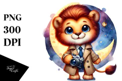 Cute Baby Lion PNG Product Image 1