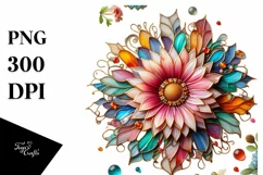 Watercolor Luxury Flower Splash Clipart Product Image 3