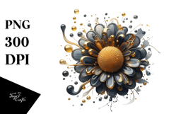 Abstract Sunflower PNG Product Image 1