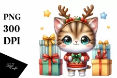 Cool Kitten with Cool Haircut PNG Product Image 1