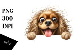 Crazy Looking Cocker Spaniel Smiling | Sublimation | Clipart Product Image 3