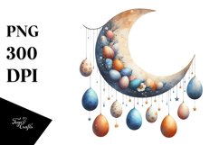 Half Moon with Eggs Hanging PNG Product Image 1